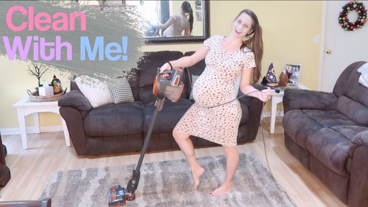 I'm Really Pregnant.. Clean With Me!  Cleaning Motivation!