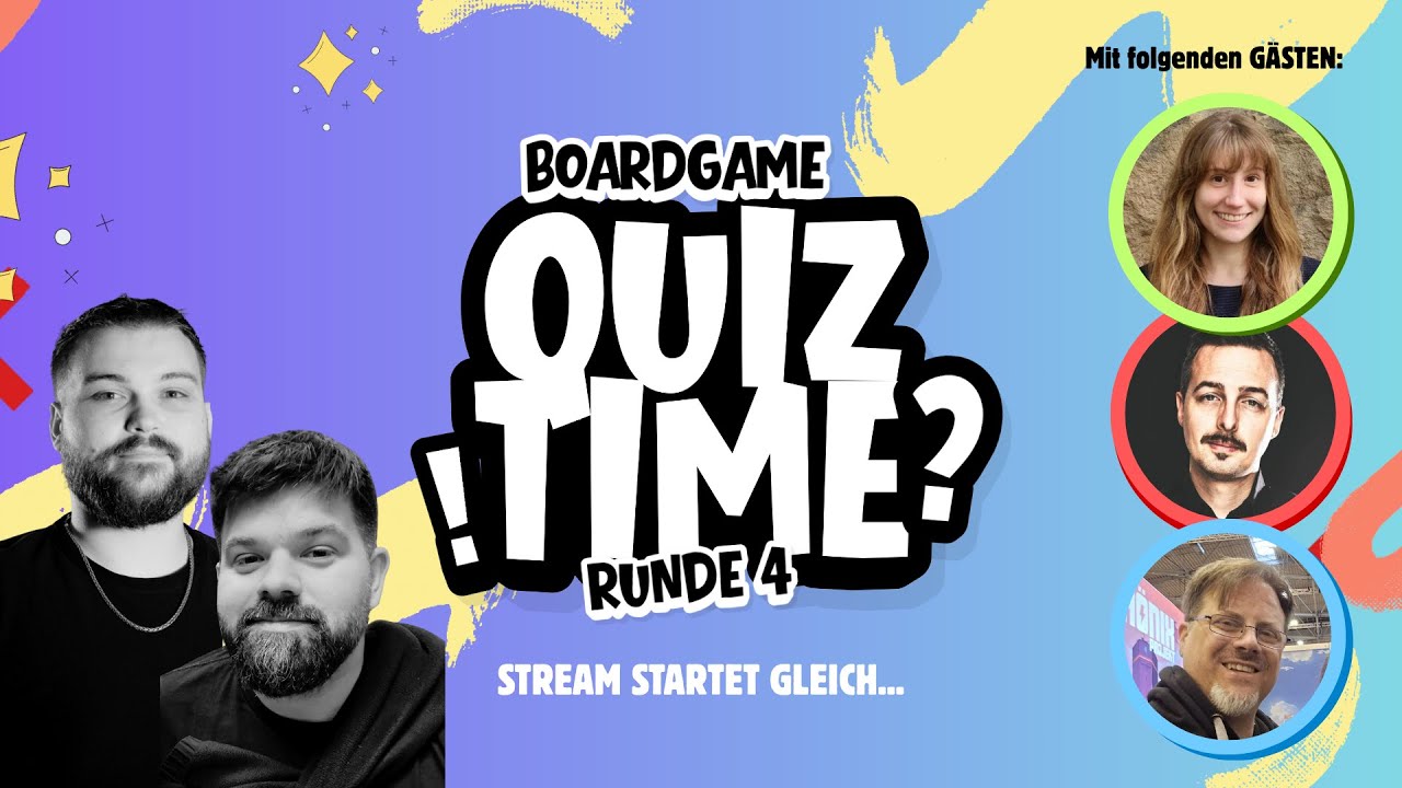 Brettspiel QUIZ TIME! Runde 4 mit Dr. Anna, Lars & dem Doc