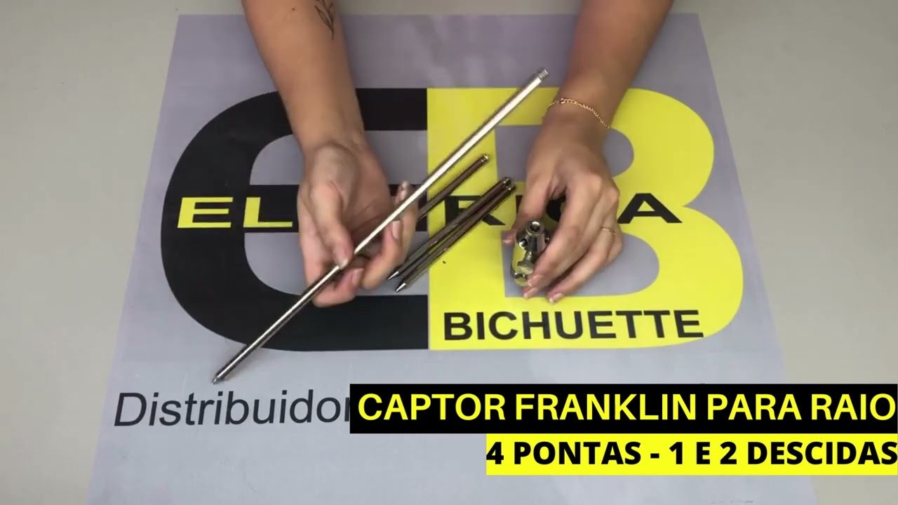 Captor Franklin Para Raio 300mm / EL&Eacute;TRICA BICHUETTE