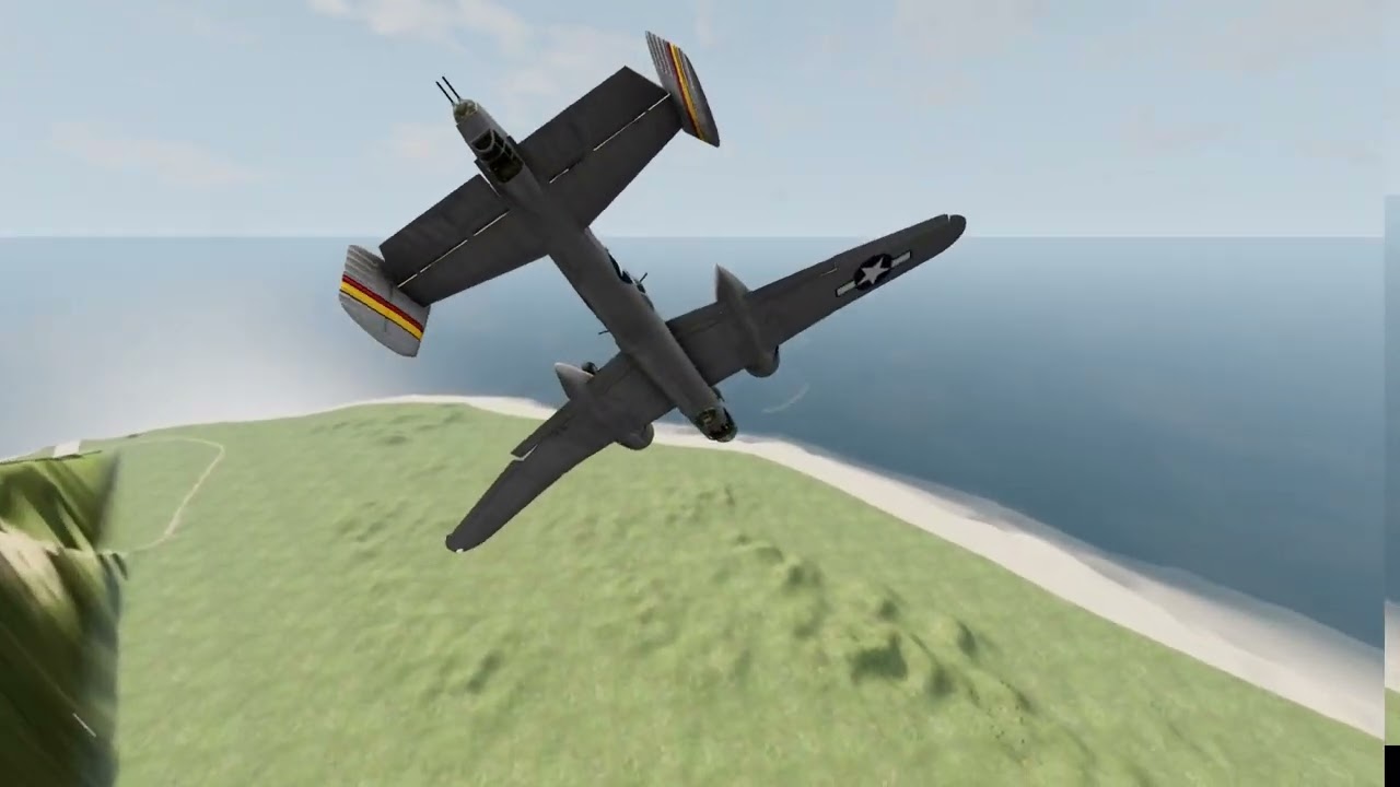 Fighter plane crash #beamngdrive