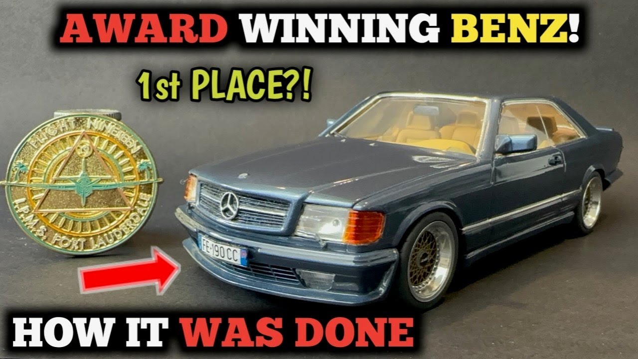 Создаём шоу-кар, отмеченный наградами! Tamyia 81 Mercedes-Benz 500 SEC FINAL