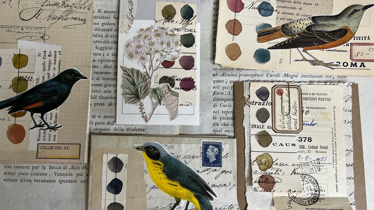 #the100dayproject | making ephemera with mark making | DAY 96