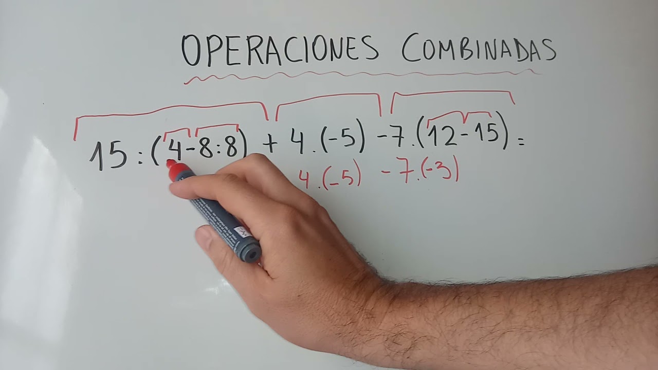 Como resolver operaciones combinadas con par&eacute;ntesis