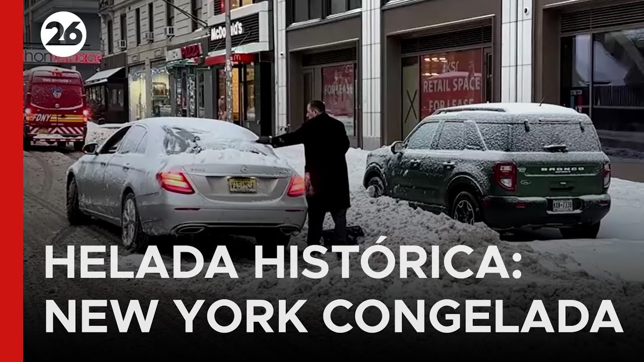 ❄️ HELADA MORTAL EN EEUU | Temperaturas históricas de dieciséis bajo cero azotan el noreste