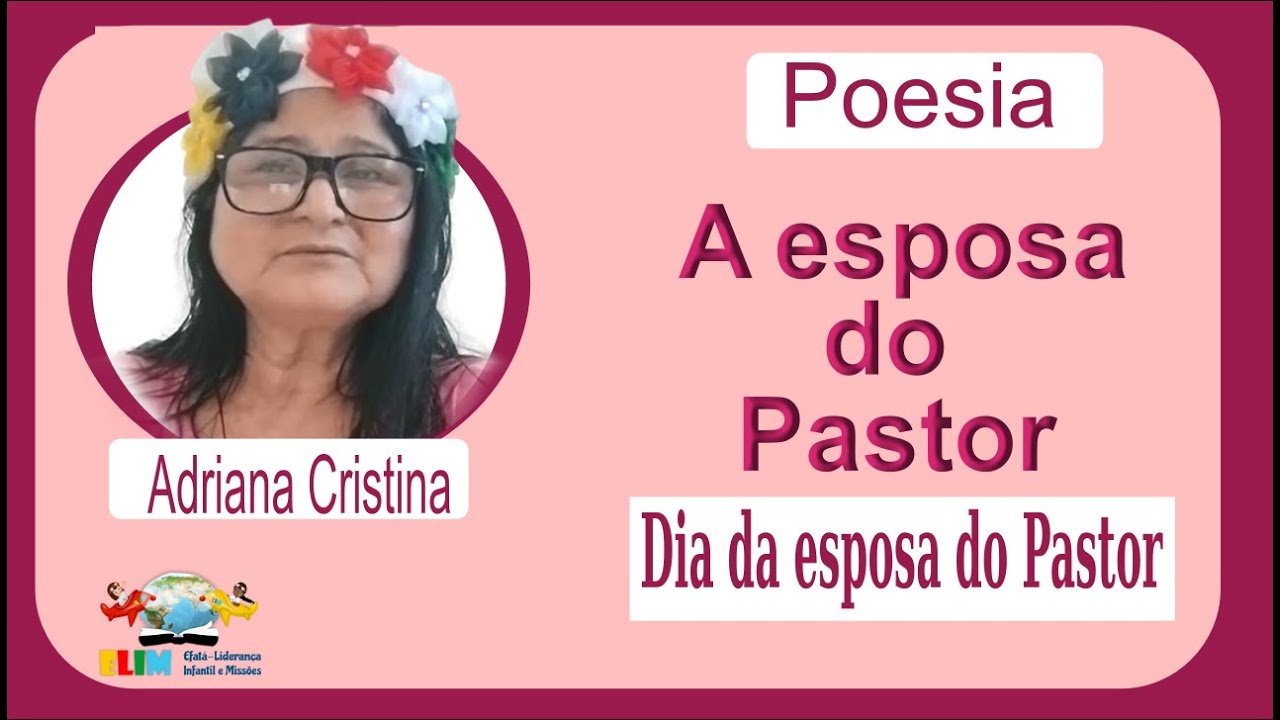 Poema para o dia da esposa do Pastor
