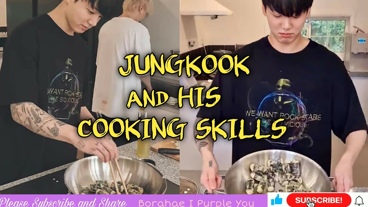 BTS JUNGKOOK SHOWING HIS COOKING SKILLS( GOLDEN MAKNAE).🤷‍♂️🤞❤