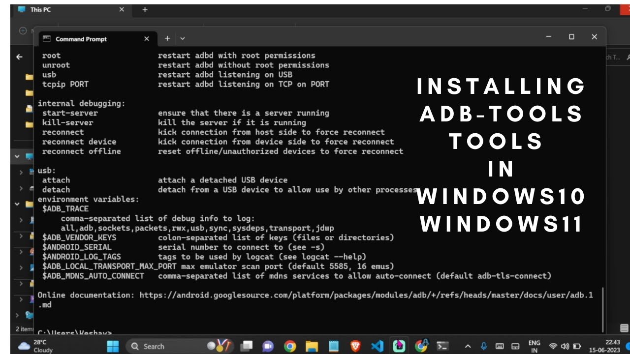 Как установить инструменты ADB и драйверы FASTBOOT в Windows 11/10