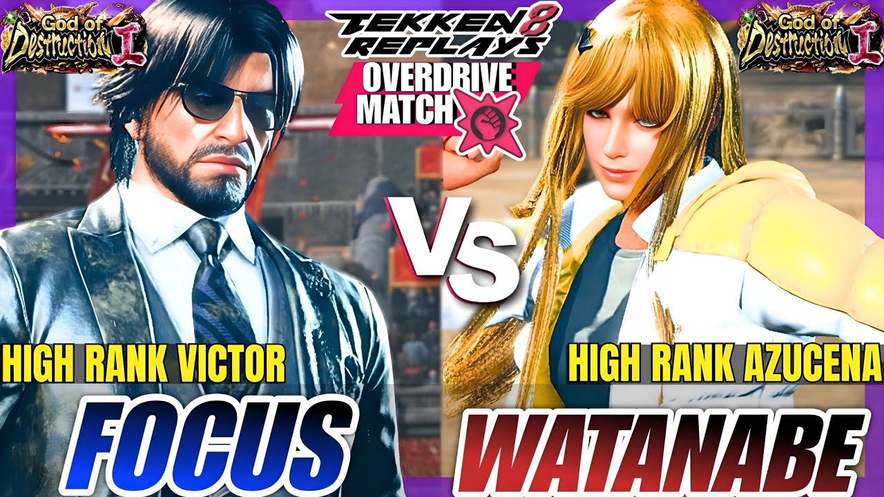 Tekken 8 - Focus (Victor) vs Watanabe (Azucena) - Epic Ranked Match