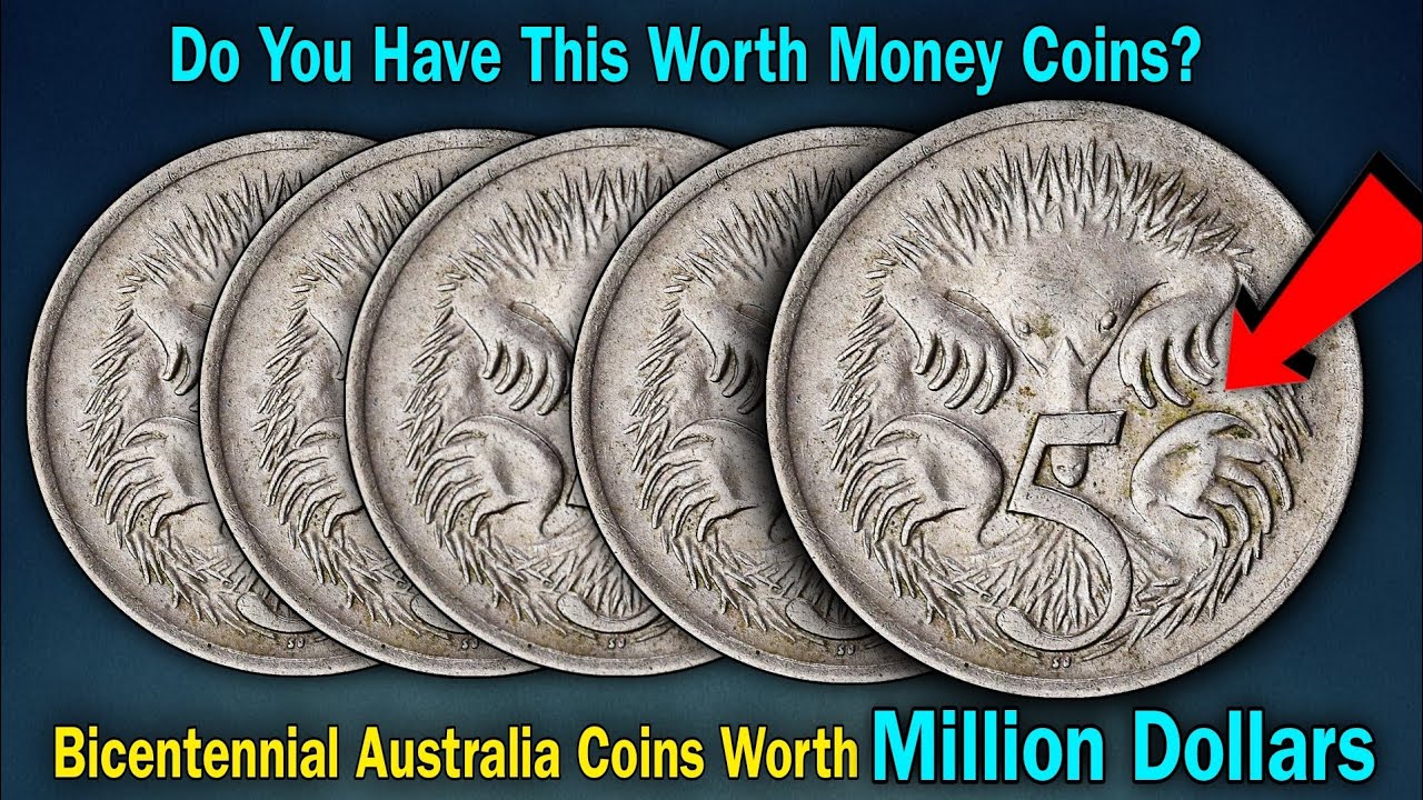 Top 10 Ultra Rare Australia 5 Cent Coin WORTH MILLIONS of Dollars! Bicentennial Coins To Look For