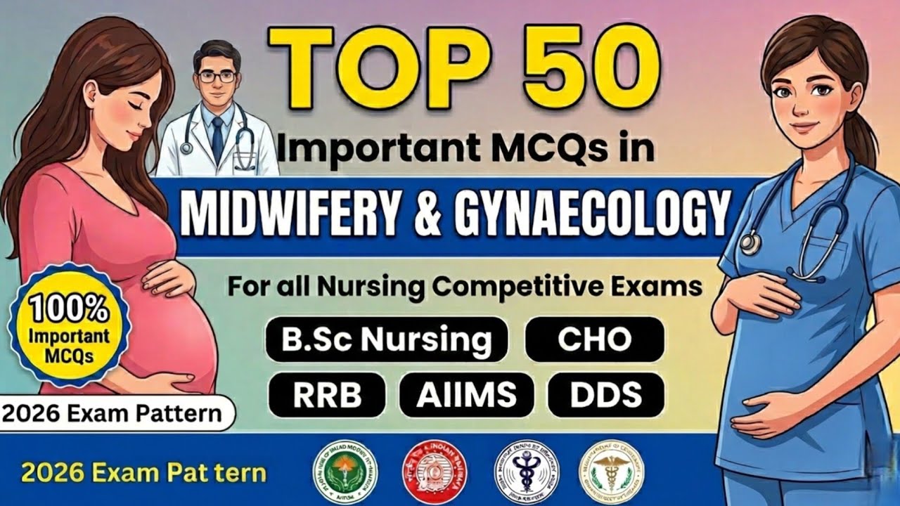 OBG Nursing MCQs for Staff Nurse 2026 | AIIMS NORCET | ESIC | DSSSB #brainshotmcqs  #staffnurseexam 