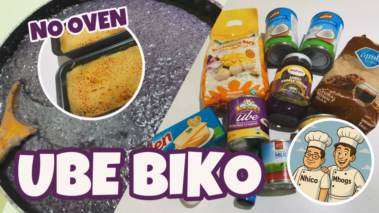 NO OVEN UBE BIKO | Nhico Mhogs Cooking Vlog