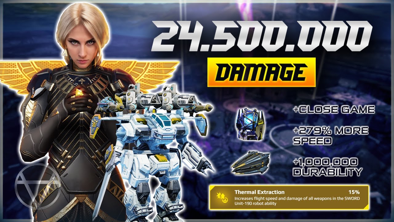 24.5 Million DAMAGE – Sword Unit w/ NEW Shani Pilot | War Robots Gameplay