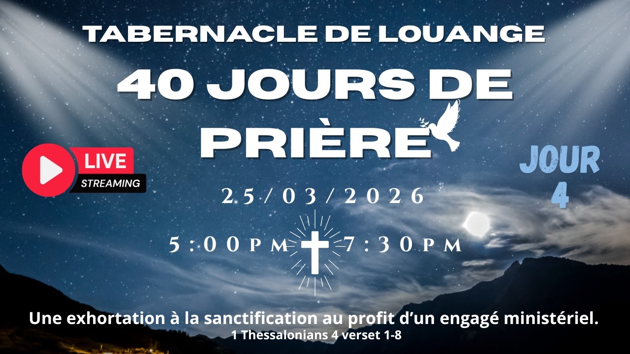 JEUNE DE DELIVRANCE 25/03/2026: Lapriy&egrave; ap monte - Glwa ap tonbe e gras ap desann!