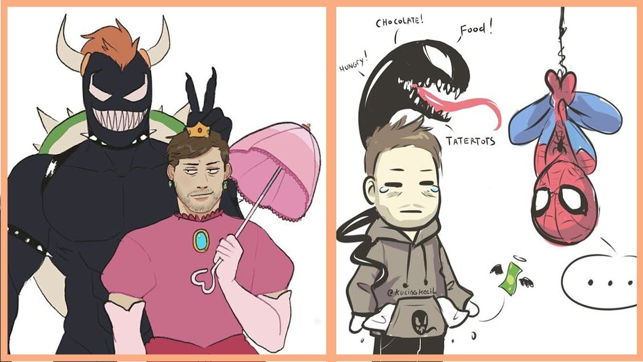 Funny Venom Comics: Venom And Spiderman