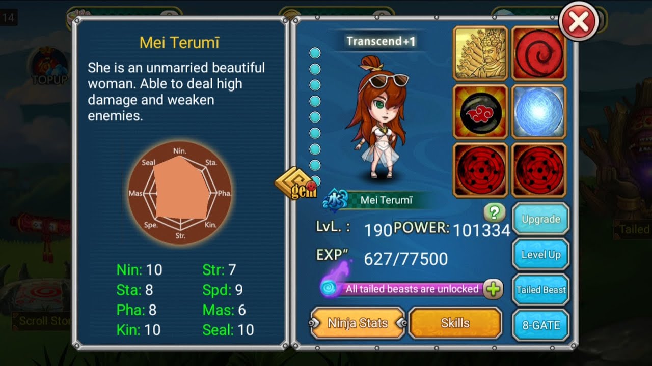 Mei Terumi Transcend + 2 || Ninja Rebirth || PvP Battle