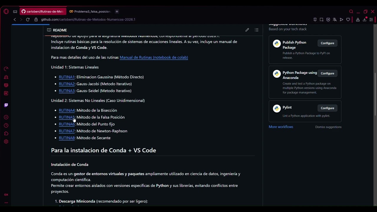 Unidad2 - Problema 3: Solución con Método de la Falsa Posición