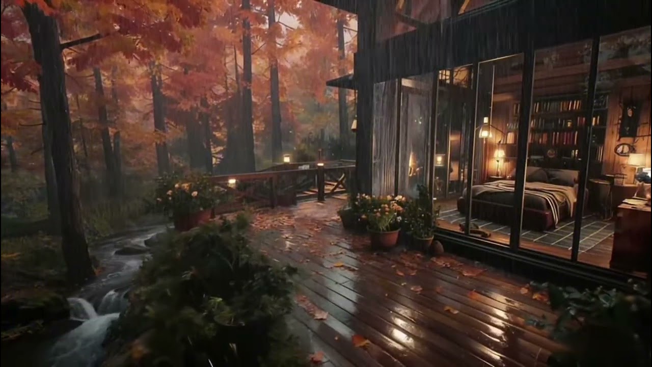 Gentle rain sounds lull you to sleep | Tranquil forest rain sounds help you achieve deep rest