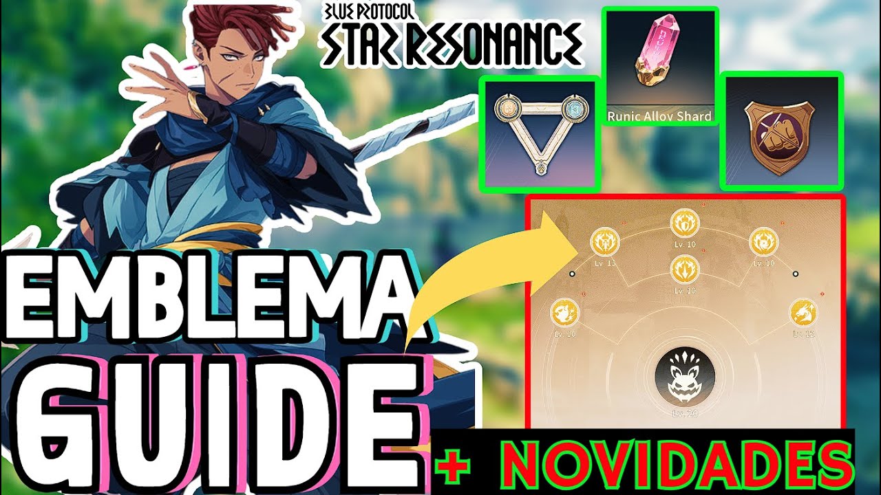 COMO UPAR O EMBLEMA DA FORMA CERTA NOVO EVENTO  BLUE PROTOCOL STAR RESSONANCE #bpsr #bpsrgo