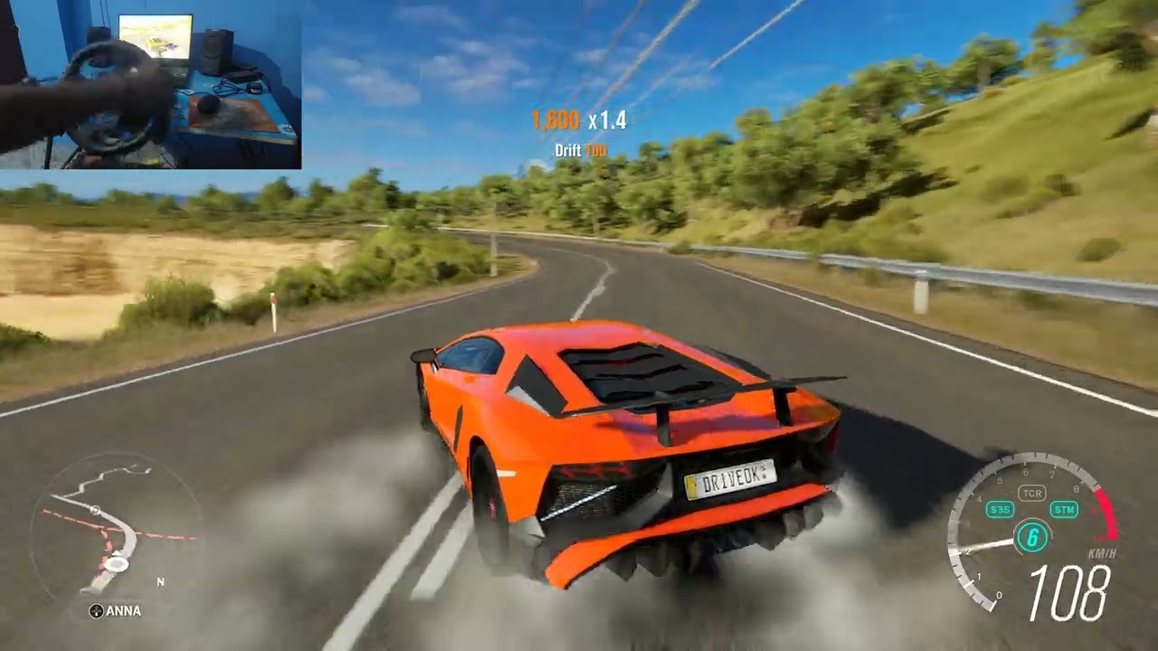 Lamborghini Aventador LP750 Forza Horizon 3 Logitech g29  Gameplay