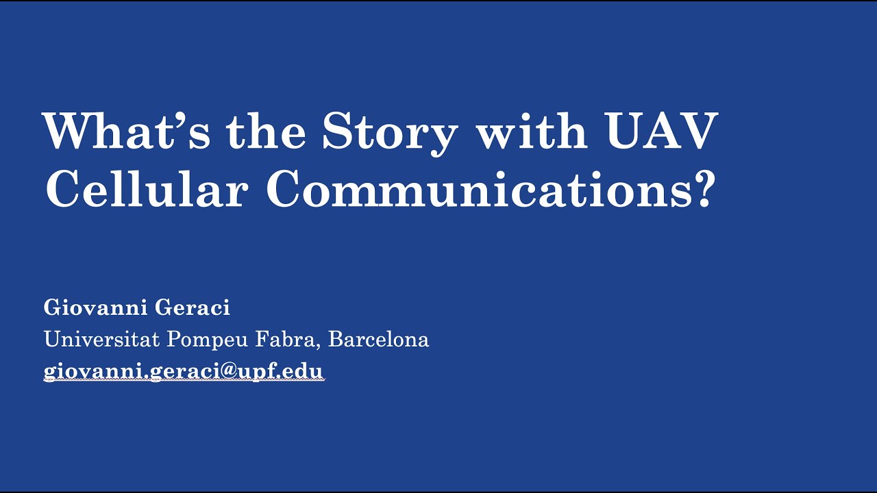 What's the Story with UAV Cellular Communications?