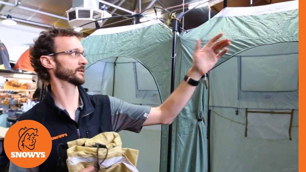 Outdoor Connection Double Outhouse Toilet Shower Tent