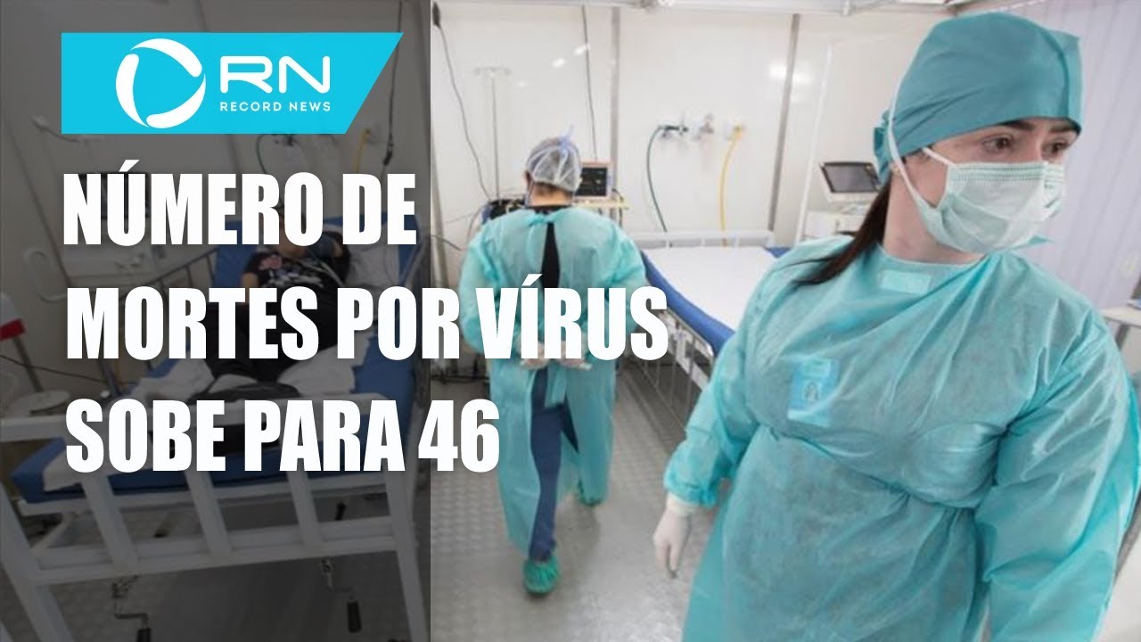 Chega a 46 o número de mortes por coronavírus no Brasil