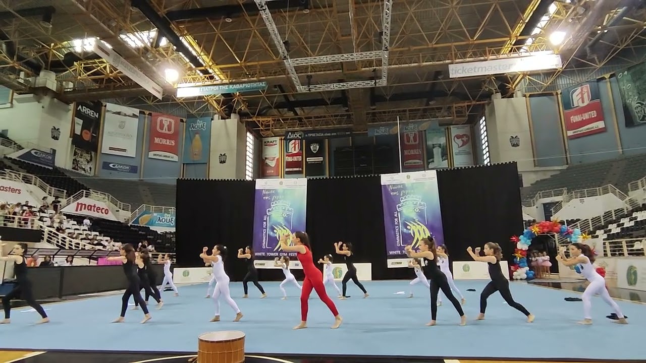 Ego White tower gym festival 2025. Gymnastics for all team , yin ☯️ Yang