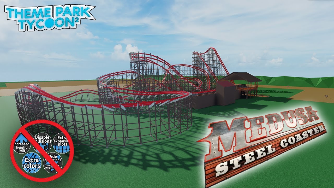 CÓMO HACER LA MONTAÑA RUSA MEDUSA STEEL COASTER EN THEME PARK TYCOON 2 (NO GAME PASES)