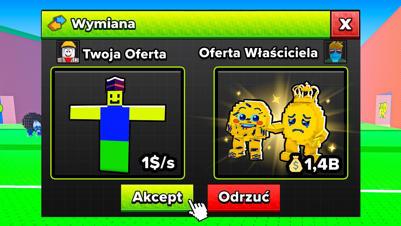 Trejduje od NOOBINI do PARADOXA w Escape Tsunami For Brainrots..