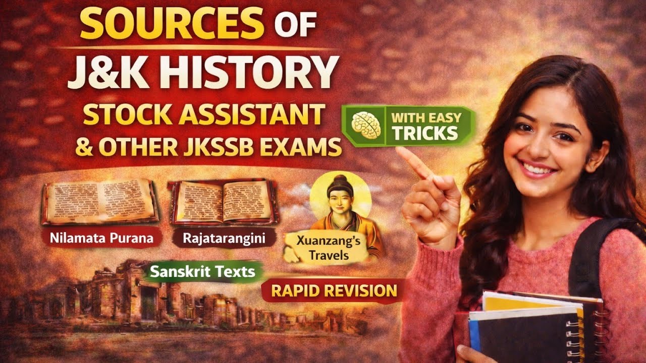 Complete Source of j&k history with tricks and rapid revision🔥Stock assistant/supervisor