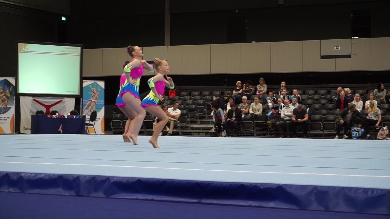 Dutch Gymnastics the finals | Pien Ashley & Noëlle | Acrogym | C junioren trio | EGSV Genemuiden |