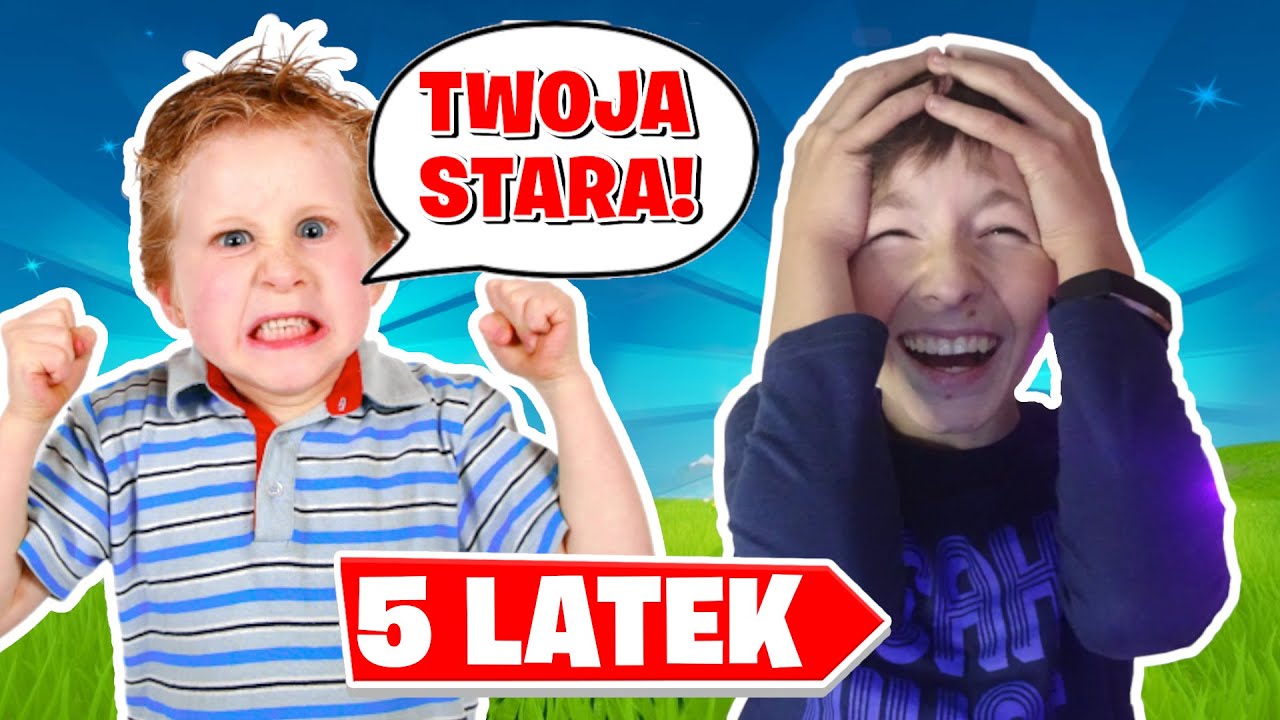 Udawałem 5 Latka w FORTNITE!  *WYZYWALI MNIE*