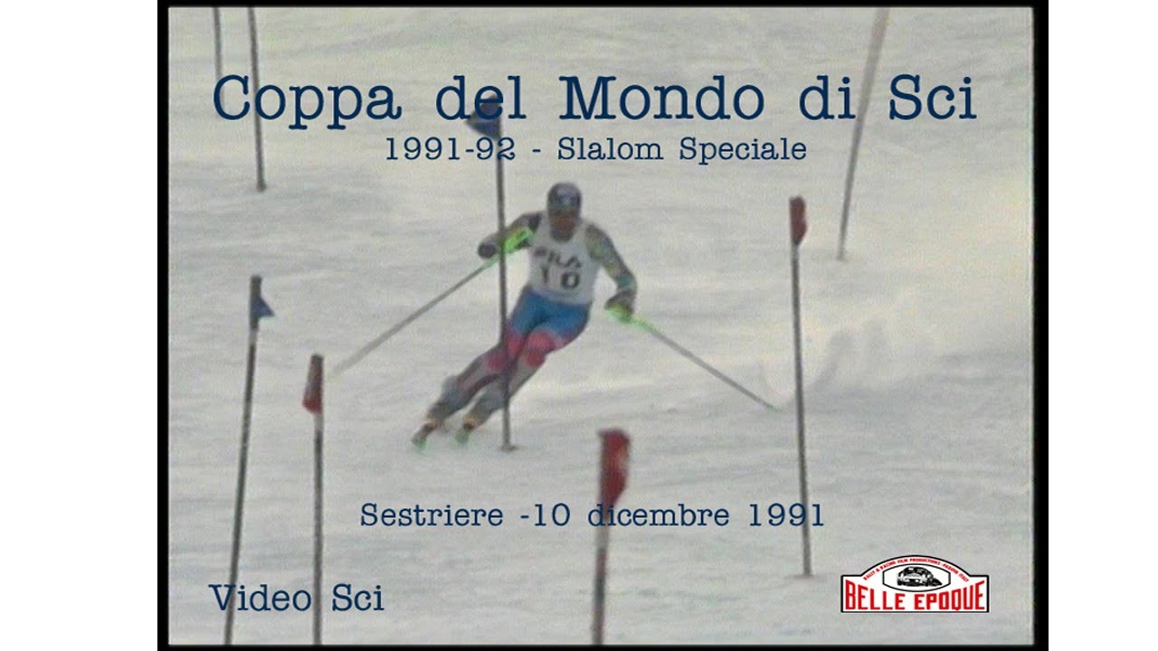 Coppa del Mondo di Sci 1991-92 - Slalom Speciale al Sestriere - Vittoria di Alberto Tomba