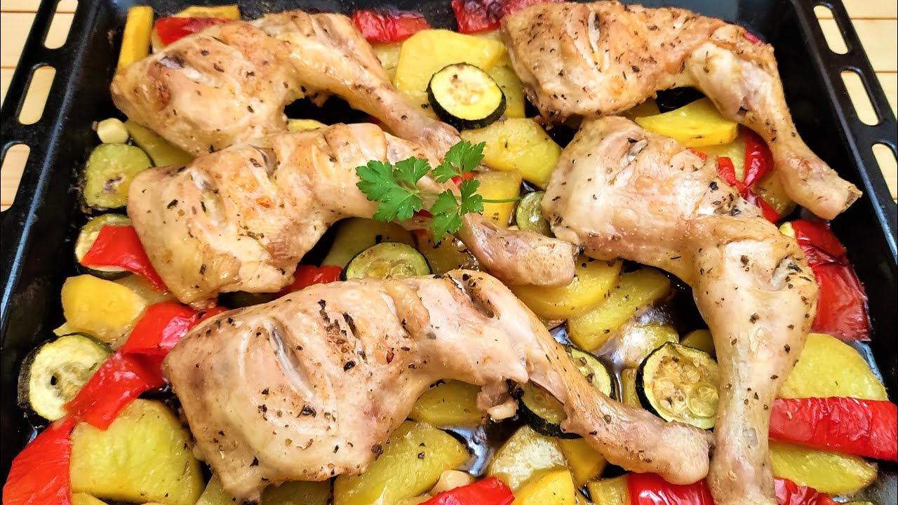 CELE MAI BUNE PULPE DE PUI LA CUPTOR CU LEGUME- Reteta usoara si delicioasa