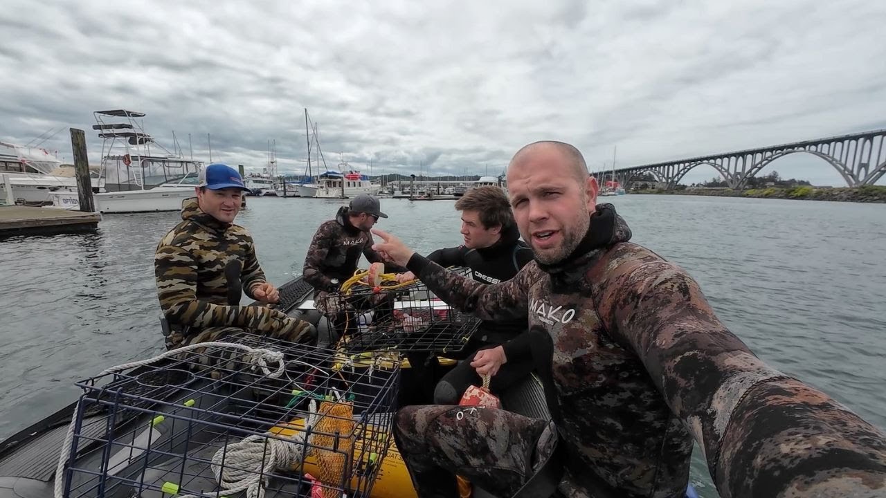 Inflatable Boat Spearfishing Adventure Oregon! (CATCH & COOK)