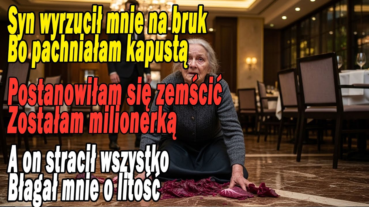 Wstydził się matki sprzedającej kapustę, a teraz błaga ją o litość.