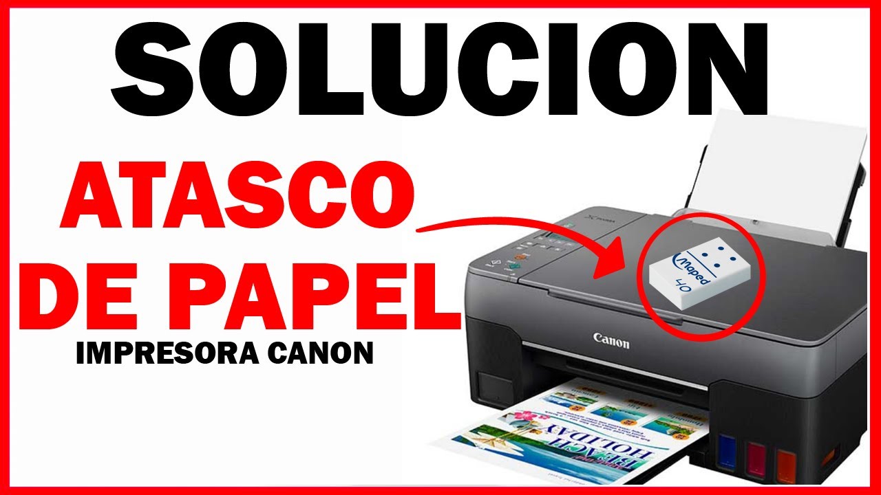 Solución atasco de papel 🔴 Impresora no PASA las hojas  ✅ Papel Atascado en Impresora Canon G2160