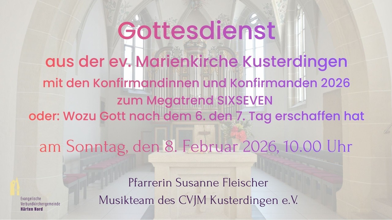 Gottesdienst am Sexagesimae, 8. Februar 2026
