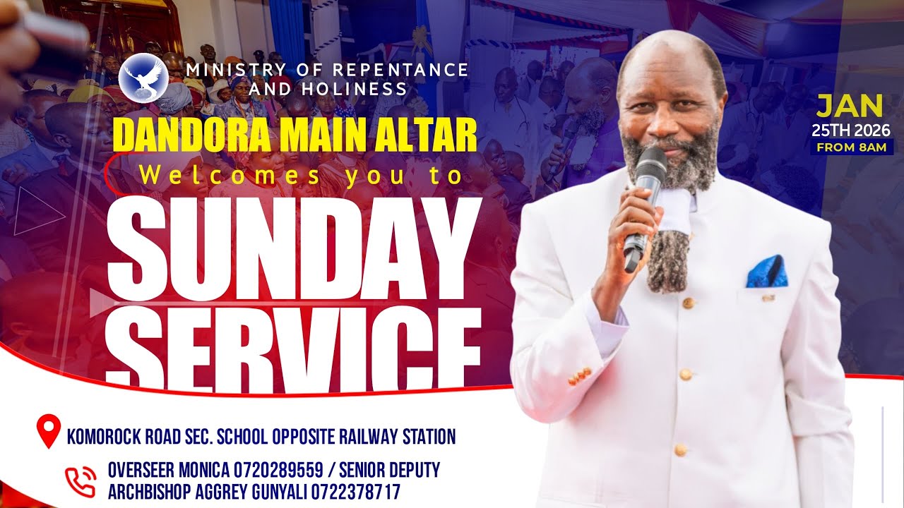 DANDORA MAIN ALTAR SUNDAY SERVICE 25TH JAN 2026