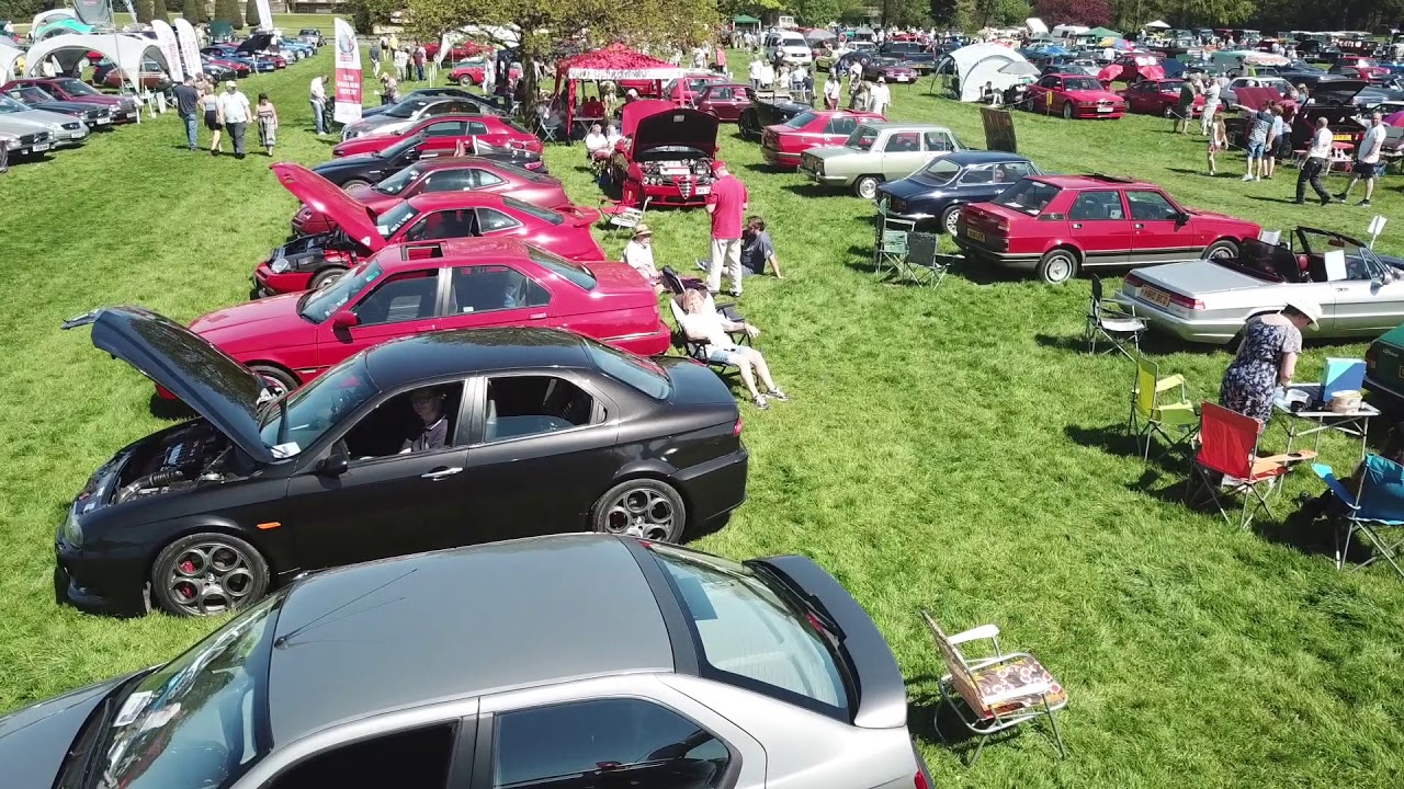 West Midlands Alfa Romeo Club at Catton Classic Car Show, May 2018