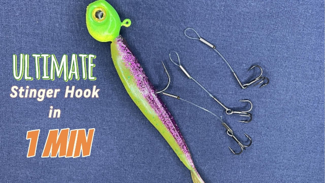 The Ultimate Easy DIY Removable Stinger Hook for Walleye Fishing in 1 minute DIY