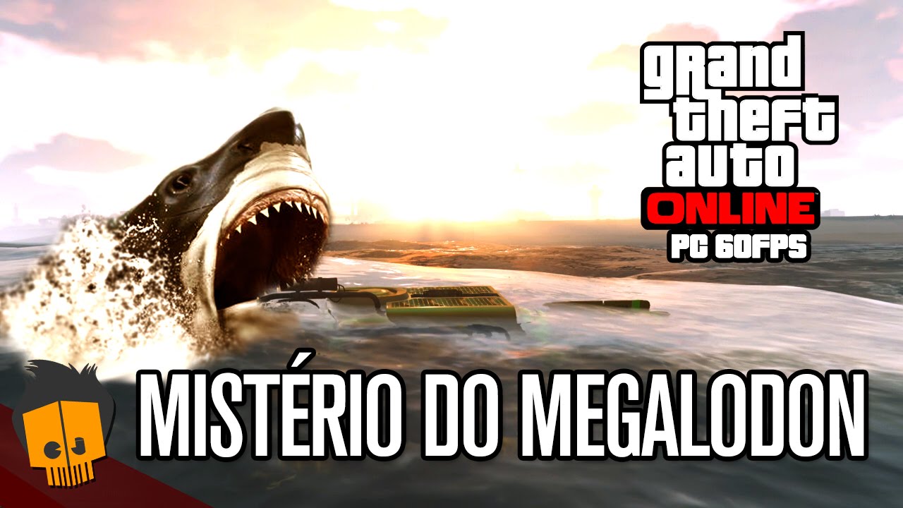 GTA 5 PC ONLINE Tubarão Gigante Megalodon Resolvido - OVNI e outros EASTER EGGS