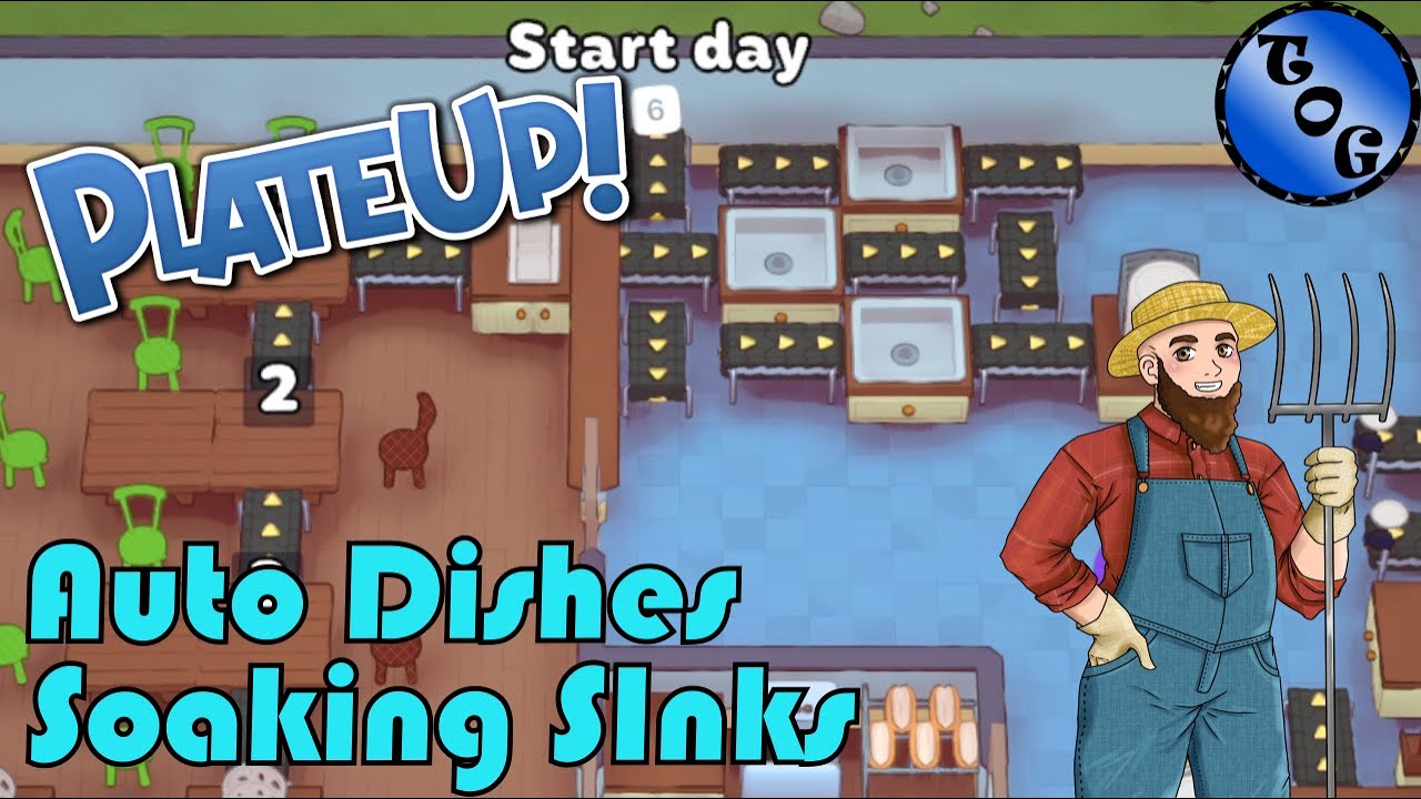 PlateUp! I Full Auto Dishes - Soaking Sinks! I Intermediate Automation I Tutorial