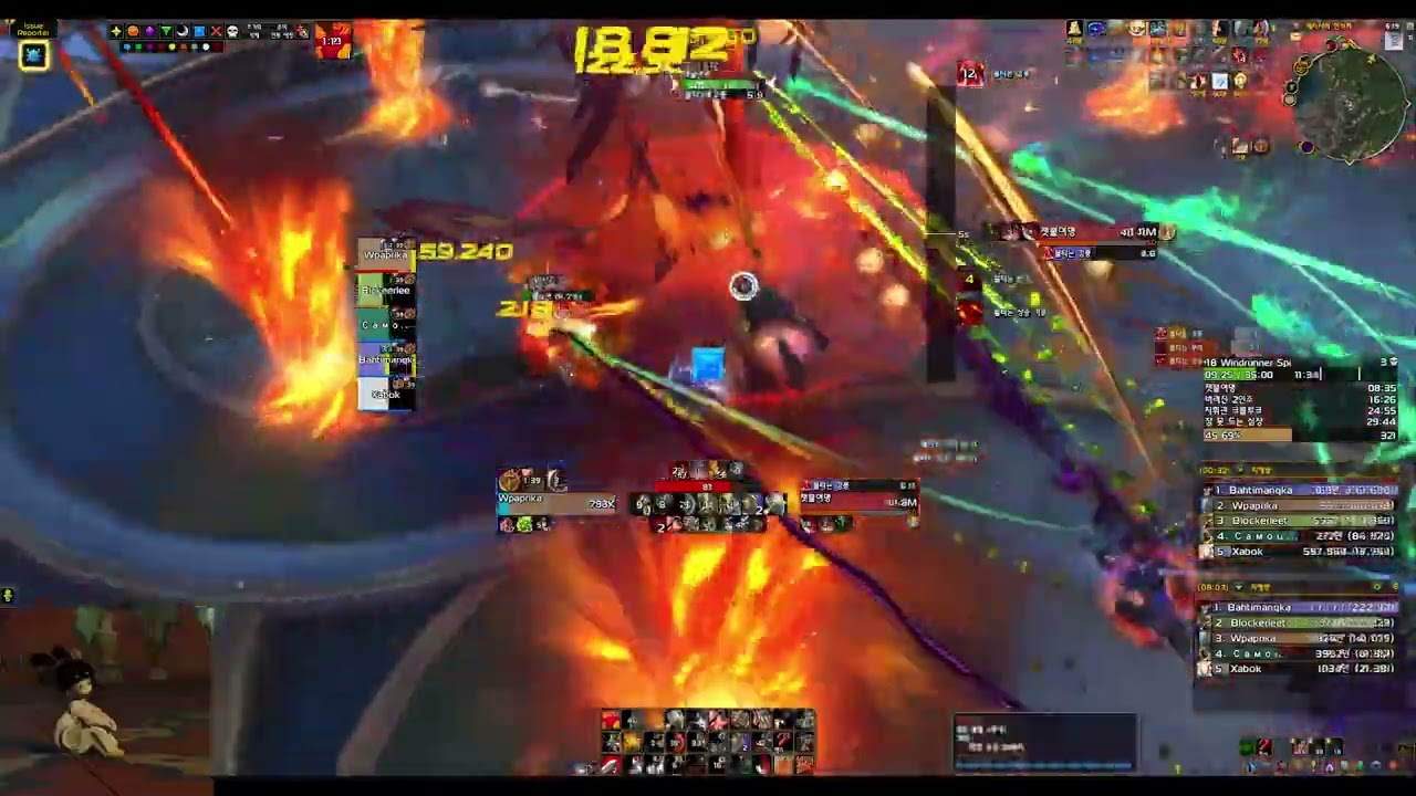 와우 한밤 베타 1시즌 쐐기 윈드러너 첨탑(Windrunner Spire)18단 전탱