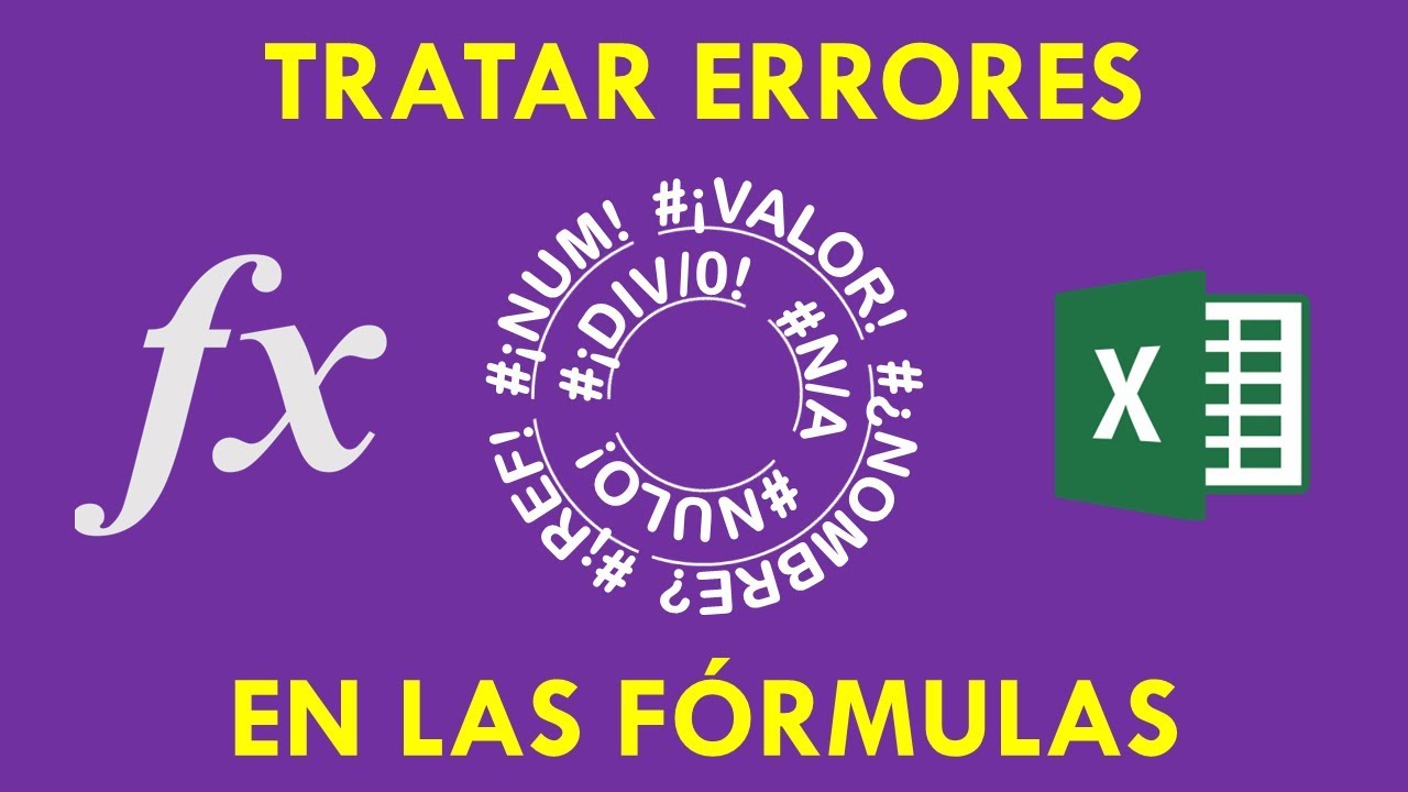 Tratar errores en f&oacute;rmulas &iquest;SI.ERROR? o &iquest;SI & ESERROR?
