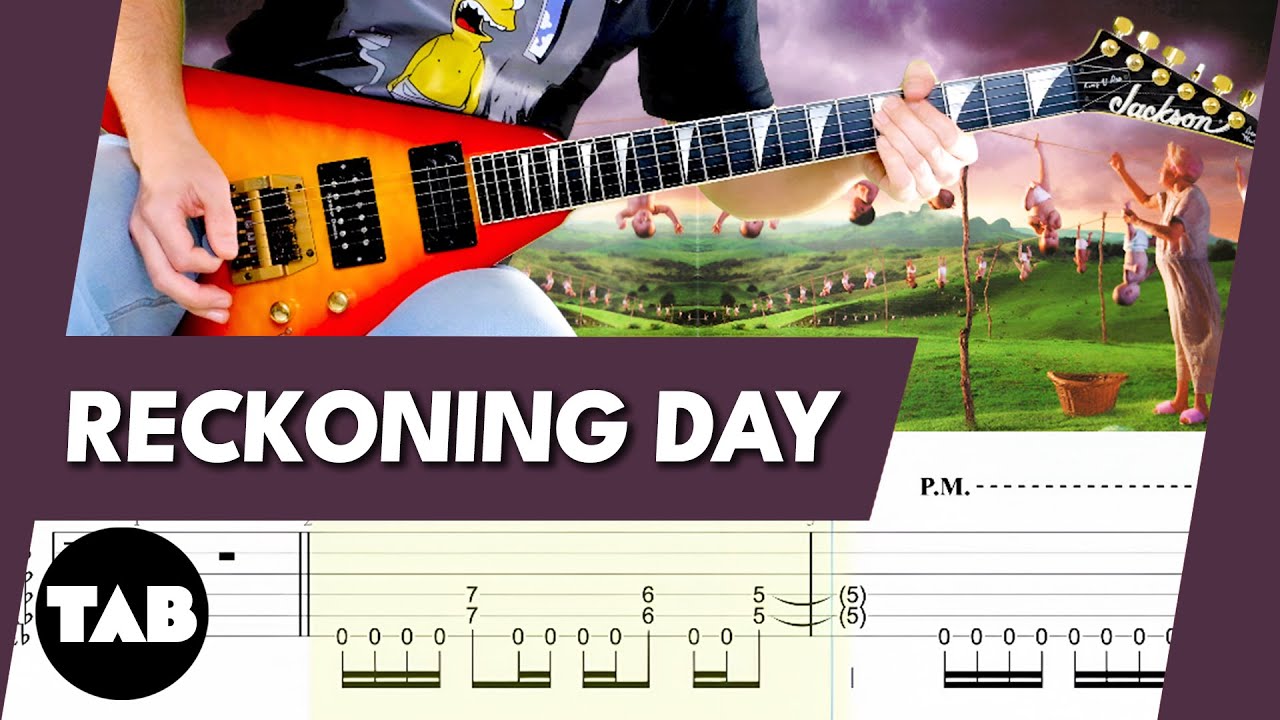RECKONING DAY Megadeth Guitar TAB | Lesson | Tutorial | Cover