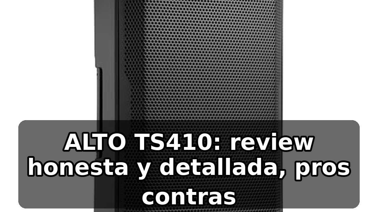 Review completa del ALTO TS410: altavoz activo 2000W con mesa de mezclas y DSP