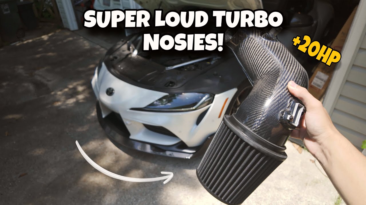 CRAZY TURBO SOUNDS | Armaspeed 3.0 Carbon Fiber Intake Install for A90 Supra