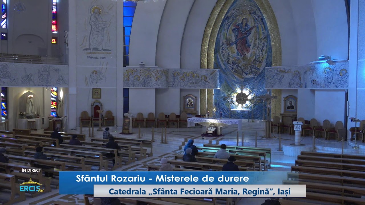 Iași (catedrală): Sfânta Liturghie și Sfântul Rozariu în direct (vineri, 13 martie 2026)