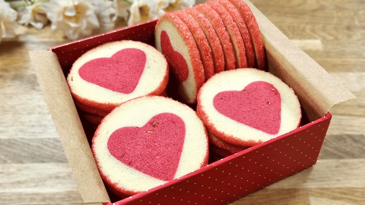 Печенье на день святого Валентина с маслом❤️Простой рецепт печенья с маслом